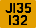 License plate of Jersey, Regular plates (J123456)