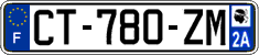 French license plate, SIV (ordinary)