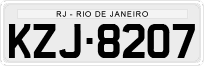 License plate of Brazil, Private owners (1990)
