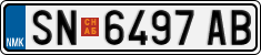 License plate of North Macedonia, Regular plates (2012)