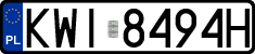 License plates of Poland, Regular car plates
