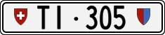 License plate of Switzerland, Cars