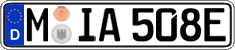 German license plate, Electric vehicles