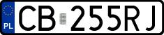 License plates of Poland, Regular car plates