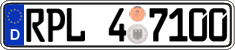 German license plate, Regional authorities