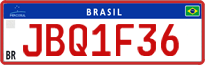 License plate of Brazil, Commercial vehicles (Mercosul)