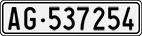 License plate of Switzerland, Cars