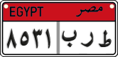 License plate of Egypt, Cars (2008)
