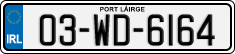 License plate of Ireland, Regular plates