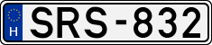 license plates of Hungary, Cars (1990)