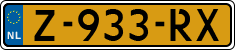 License plate of the Netherlands, Cars
