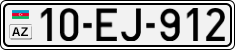 License plate of Azerbaijan, Cars