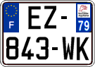 French license plate, SIV (ordinary)