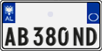 License plate of Albania, Cars (2011)