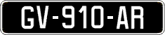 French license plate, SIV (oldtimers)