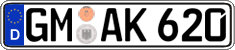 German license plate, Regular plates