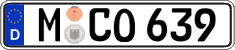 German license plate, Regular plates