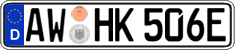 German license plate, Electric vehicles