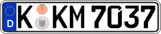 German license plate, Regular plates