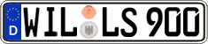 German license plate, Regular plates