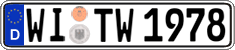 German license plate, Regular plates