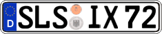 German license plate, Regular plates