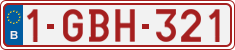 License plate of Belgium, Regular plates (2010)