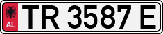 License plate of Albania, Cars (1993)