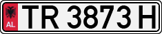 License plate of Albania, Cars (1993)