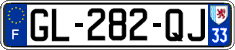 French license plate, SIV (ordinary)