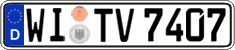 German license plate, Regular plates