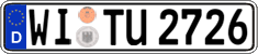 German license plate, Regular plates