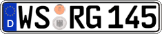 German license plate, Regular plates