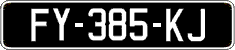 French license plate, SIV (oldtimers)
