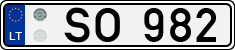 License plate of Lithuania, Trailers