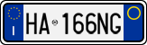 License plate of Italy, Cars (1994 year series)