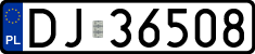 License plates of Poland, Regular car plates