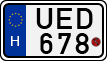 license plates of Hungary, Motorcycles (1990)