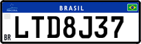 License plate of Brazil, Private owners (Mercosul)