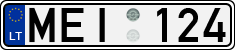 License plate of Lithuania, Cars