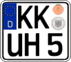 German license plate, Regular plates