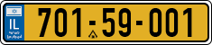 License plate of Israel, Regular plates