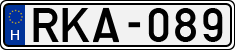 license plates of Hungary, Cars (1990)