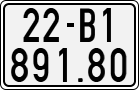License plate of Vietnam, Motorcycles