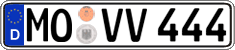 German license plate, Regular plates