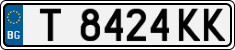 License plate of Bulgaria, Cars