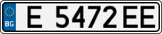 License plate of Bulgaria, Cars