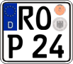 German license plate, Regular plates