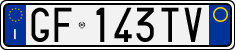 License plate of Italy, Cars (1994 year series)