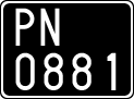 License plate of Italy, Cars (1927 year series)